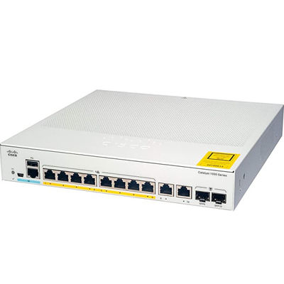 C1000-8P-2G-L industriële optische schakelaar 8 X 10 100 1000 Ethernet PoE+-poorten