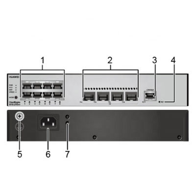 S5735-L8T4S-A1 Gigabit Ethernet NIC-kaart 8x 10 100 1000Base-T 4 Gigabit SFP